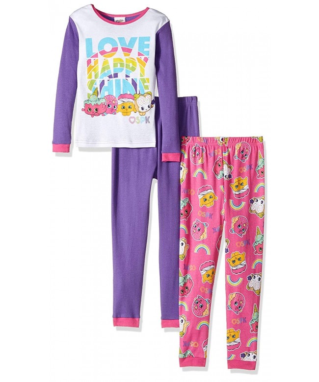 Shopkins Girls 3 piece Cotton Pajama