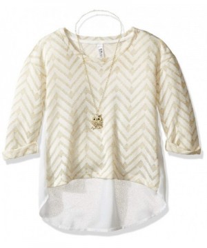 Beautees Girls Big Chevron Stripe