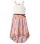 Speechless Girls Neck Chiffon Dress