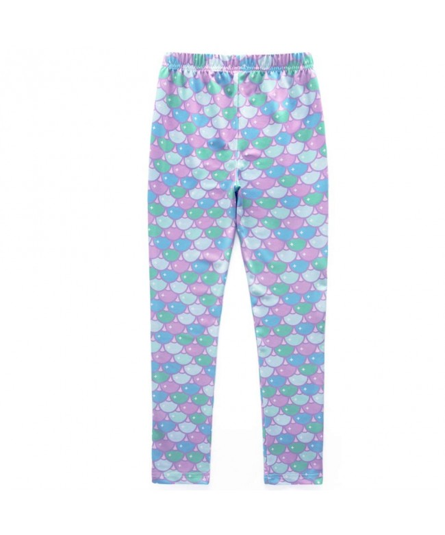 Frogwill Girls Mermaid Scale Leggings