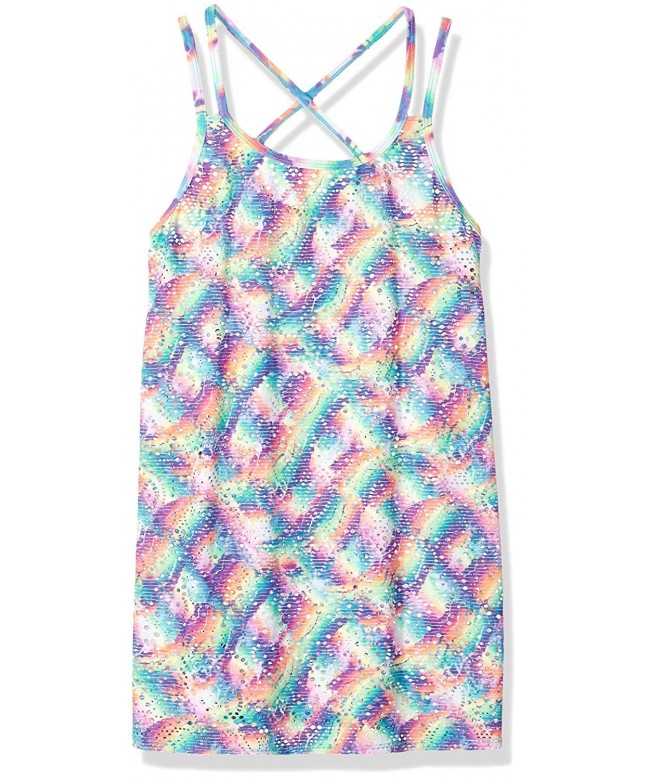 Angel Beach Printed Crochet Strappy