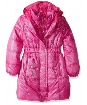 Pink Platinum Girls Puffer Jacket