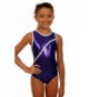 TumbleWear Little Leotard Purple Rhinestone Child