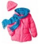 Pink Platinum Girls Stripe Puffer