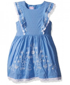 Nannette Girls Emboidered Ruffled Bodice