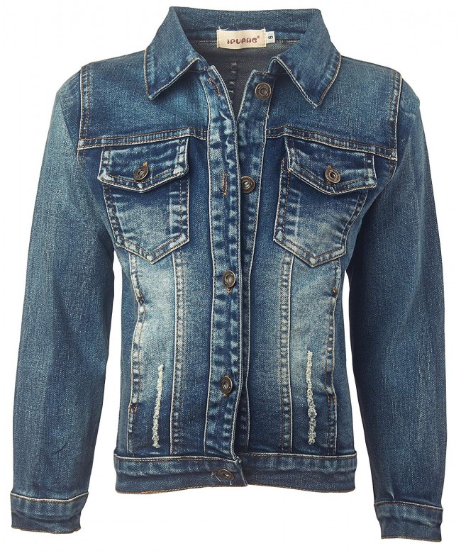 Ipuang Girls Casual Denim Jacket