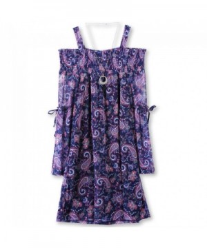 Speechless Girls Shoulder Chiffon Dress