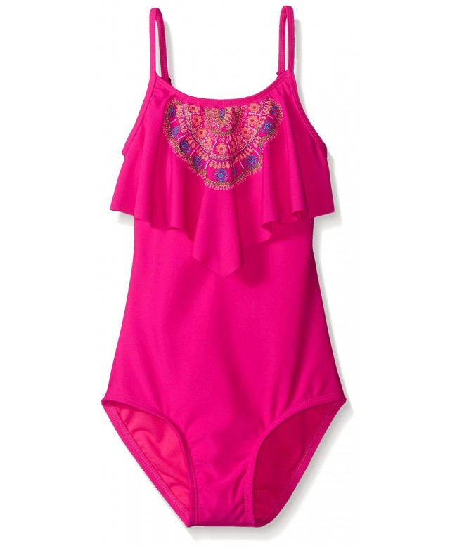 Hobie Girls Stitch Swimsuit Shoulder