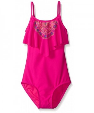 Hobie Girls Stitch Swimsuit Shoulder