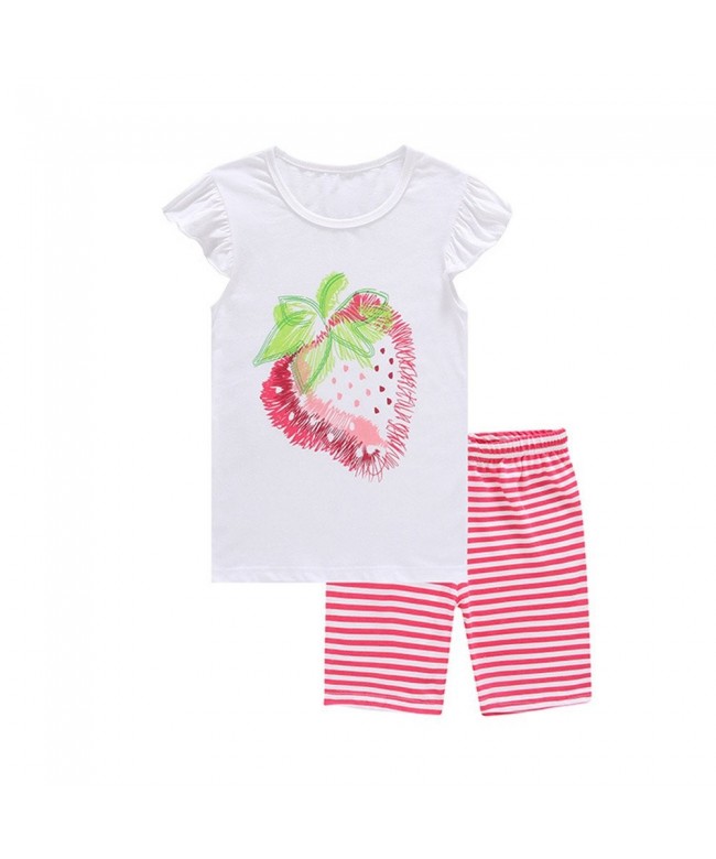 Strawberry Pajamas Cotton Sleepwear Clothes