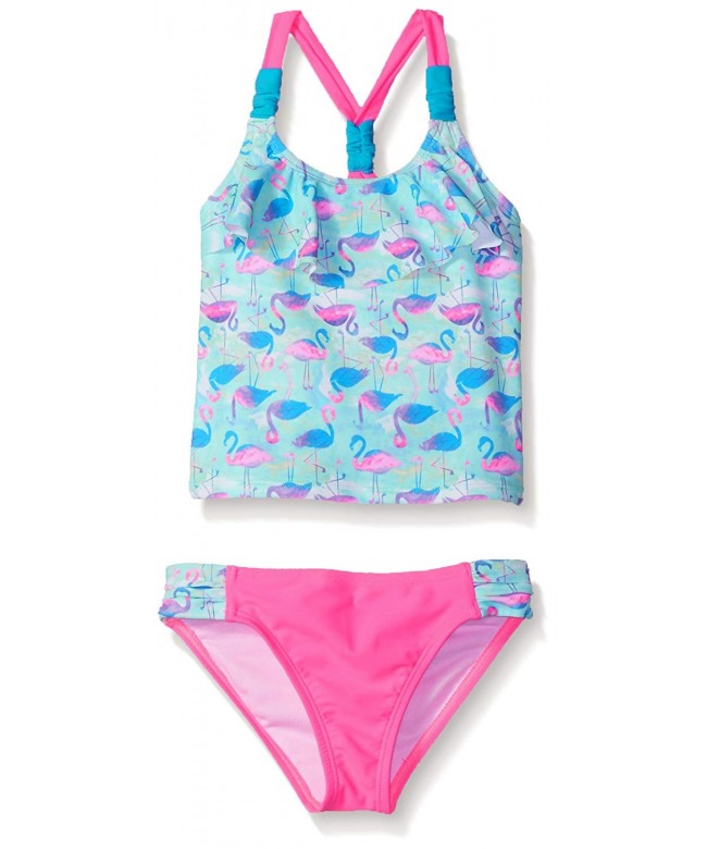 Angel Beach Flamingo Flounce Tankini