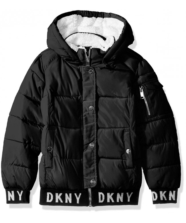 DKNY Fashion Hooded Bomber Jacket