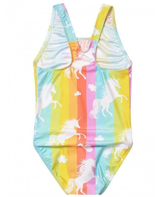 Girls Bathing Suits Unicorn Mermaid Swimsuits One Piece Swimwear ...