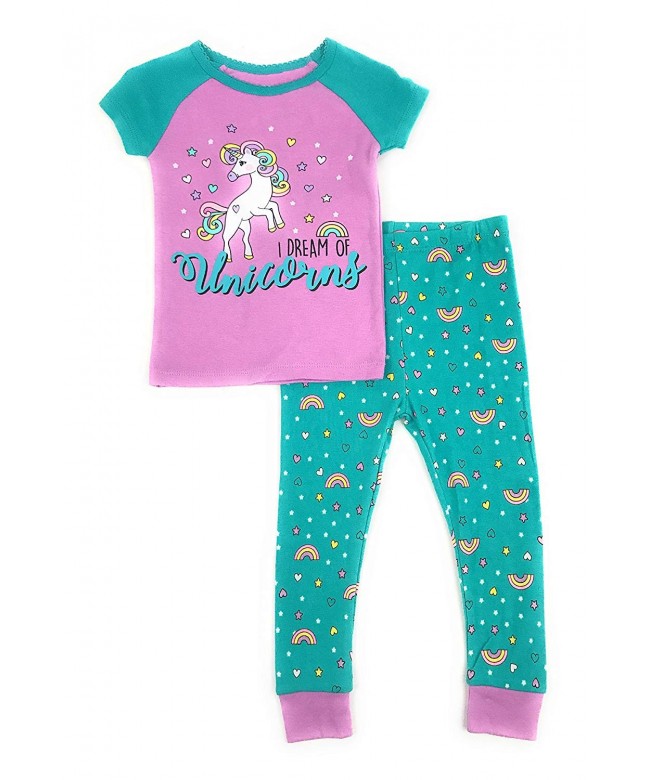 Magical Unicorn Pajamas Rainbows Two Piece