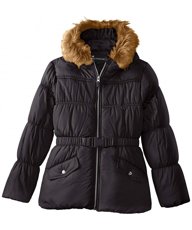girls coat with belt