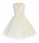 Flower V Neck Sleeveless Surplice Corsage