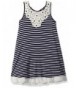 Beautees Girls Stripe Swing Crochet