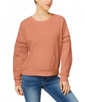 Hippie Rose Mesh Trimmed Pullover Sweatshirt