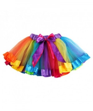 Ehdching Layered Rainbow Dancewear Bowknot