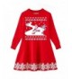 Funnycokid Christmas Knitted Sweater Dresses
