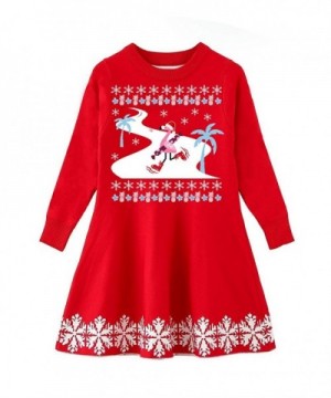 Funnycokid Christmas Knitted Sweater Dresses