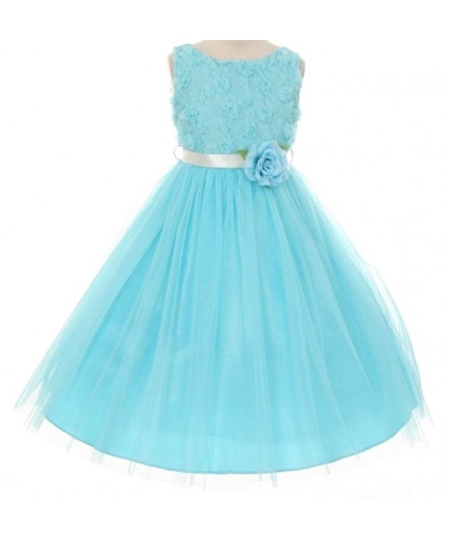 AkiDress Tulle Flower Bodice Little