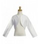 Girls White Sleeve Bolero Jacket