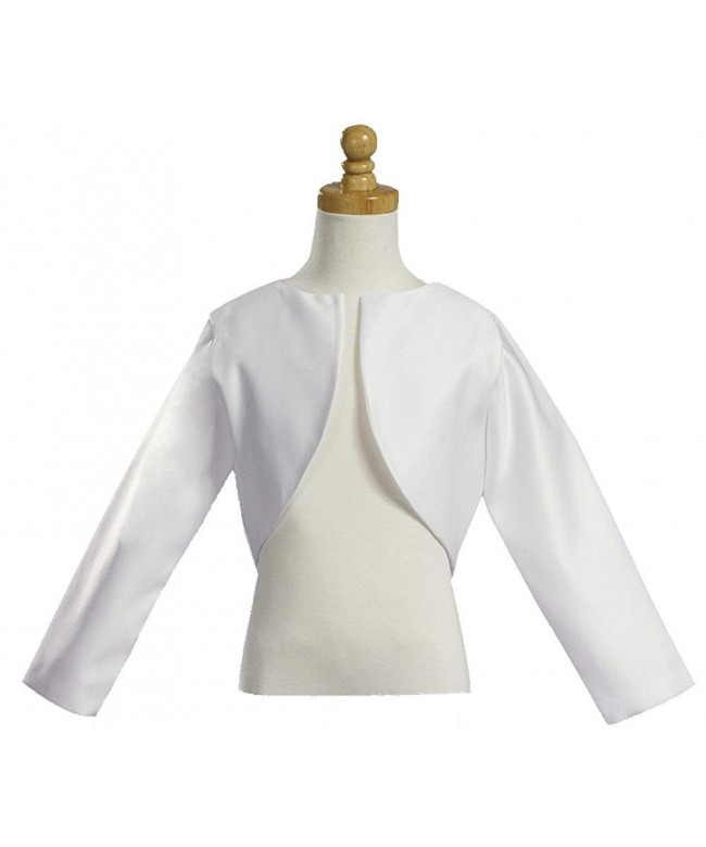 Girls White Sleeve Bolero Jacket