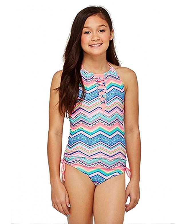 Justice Swim One Piece Lace