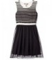 Speechless Girls Banded Stripe Sleeve