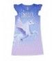 Periwinkle Stargazer Unicorn Ruffle Nightgown
