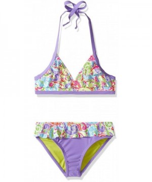 YMI Girls Triangle Flounce Swimsuit