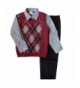 Good Lad Toddler Burgundy Argyles