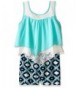 My Michelle Popover Printed Neckline