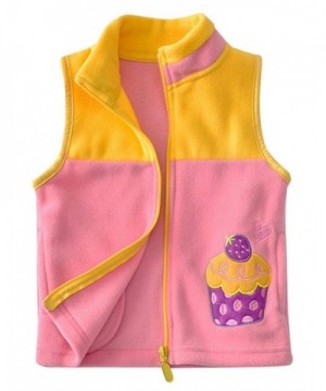 Happy Cherry Cartoon Fleece Waistcoat