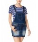 dollhouse Juniors Denim Overall Skirt