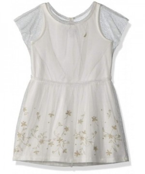 Nautica Girls Dress Embroidered Overlay