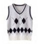 ezShe Rhombus Pullover Sleeveless Sweater