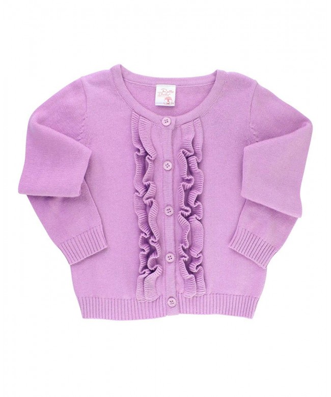 RuffleButts Toddler Ruffled Sleeve Cardigan