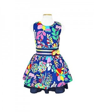 Sleeveless Painted Dresses Sundress Toddler