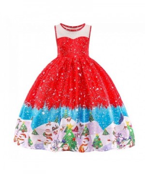 HUANQIUE Girls Christmas Holiday Dresses