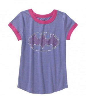 Batgirl Rhinestud Sleeve Graphic T shirt