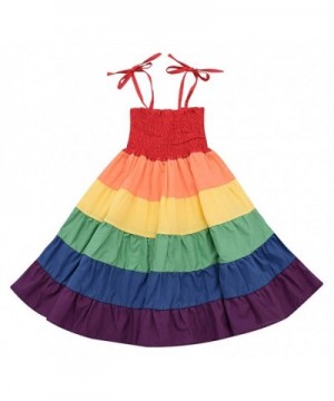 Rainbow Toddler Princess Sleeveless Sundress