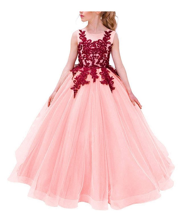 peach gown for kids