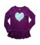 Flippy Sequin Heart Purple Sleeve