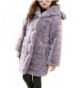 Girls Thicken Hooded Button Jacket