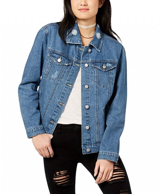 Almost Famous Juniors Lace Up Jacket