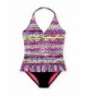 Wonder Nation Girls Aztec Swimsuit