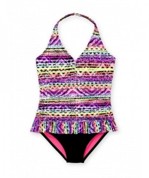 Wonder Nation Girls Aztec Swimsuit