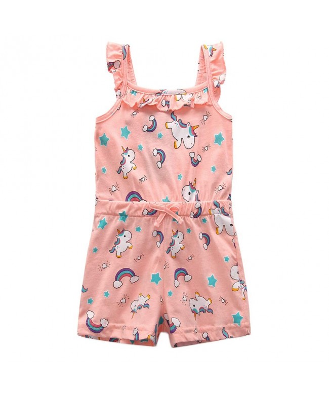 Frogwill Toddler Unicorn Rainbow Playsuit